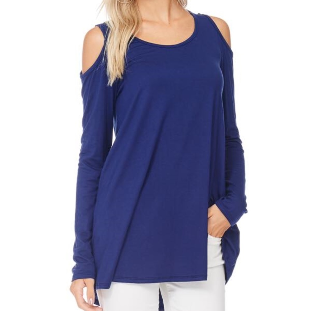 Faith Royal Blue Cold Shoulder